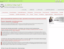 Tablet Screenshot of juriscom.net